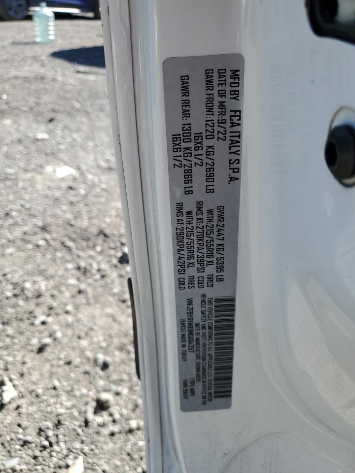 ZFBHRFAB9N6X84357 2022 Ram Promaster City Tradesman