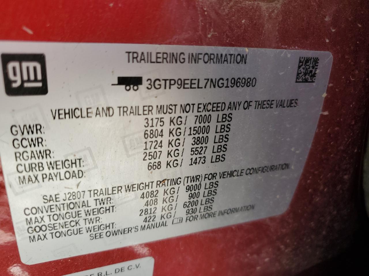 2022 GMC Sierra Limited K1500 At4 VIN: 3GTP9EEL7NG196980 Lot: 65130325