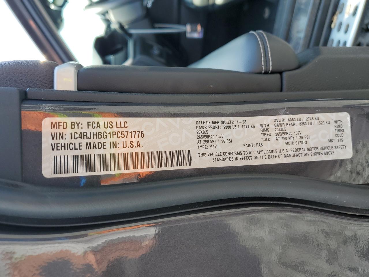 2023 Jeep Grand Cherokee Limited VIN: 1C4RJHBG1PC571776 Lot: 65243395