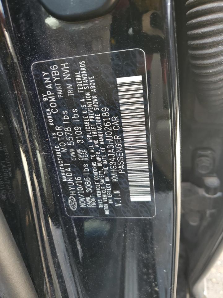 2017 Genesis G90 Premium VIN: KMHG34JA3HU026189 Lot: 63551475