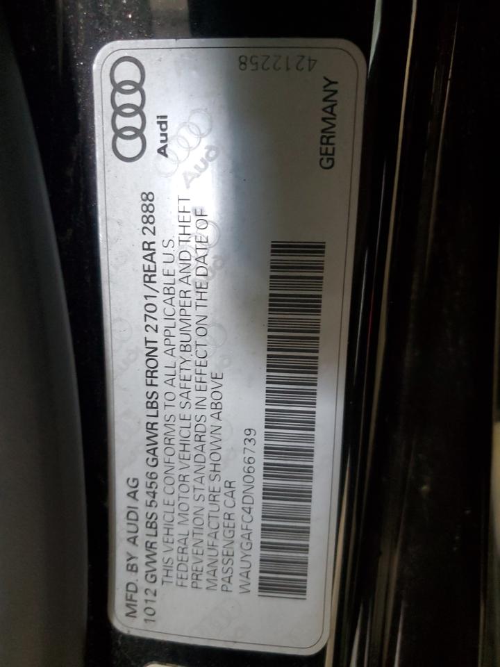 2013 Audi A7 Premium Plus VIN: WAUYGAFC4DN066739 Lot: 64849755