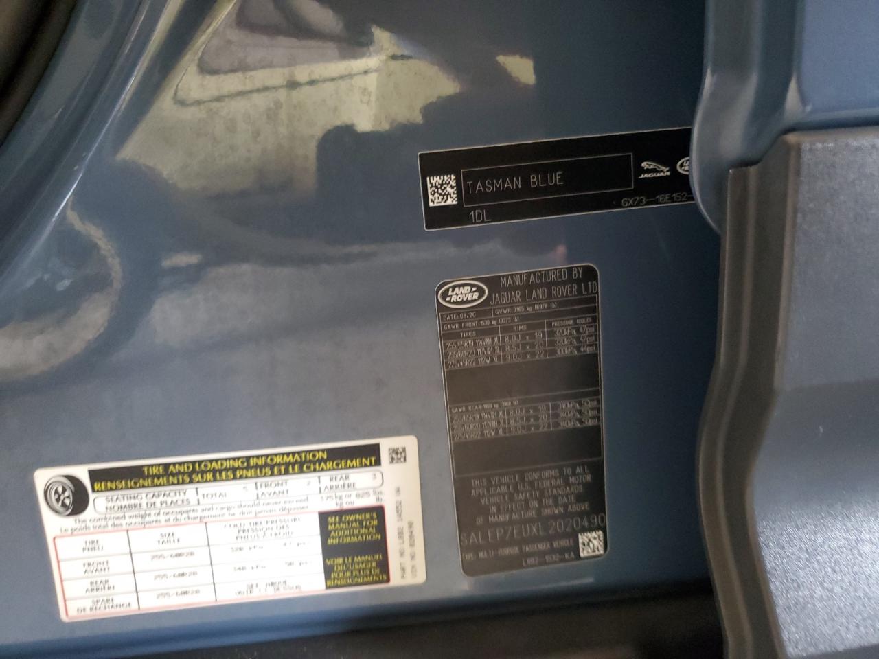 2020 Land Rover Defender 110 Se VIN: SALEP7EUXL2020490 Lot: 64925185