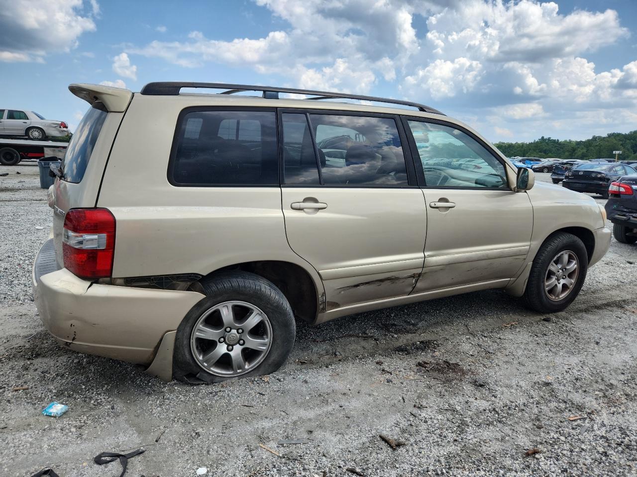 2005 Toyota Highlander Limited beige suv gas JTEEP21A250088458 photo #4
