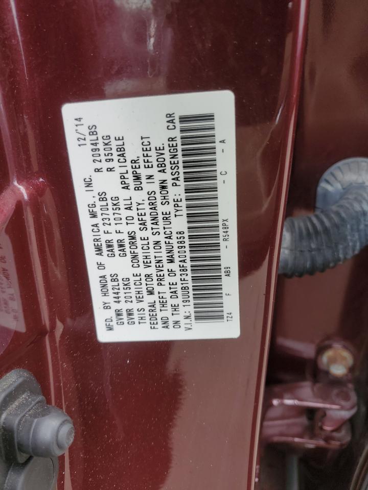 2015 Acura Tlx VIN: 19UUB1F38FA009858 Lot: 67029995