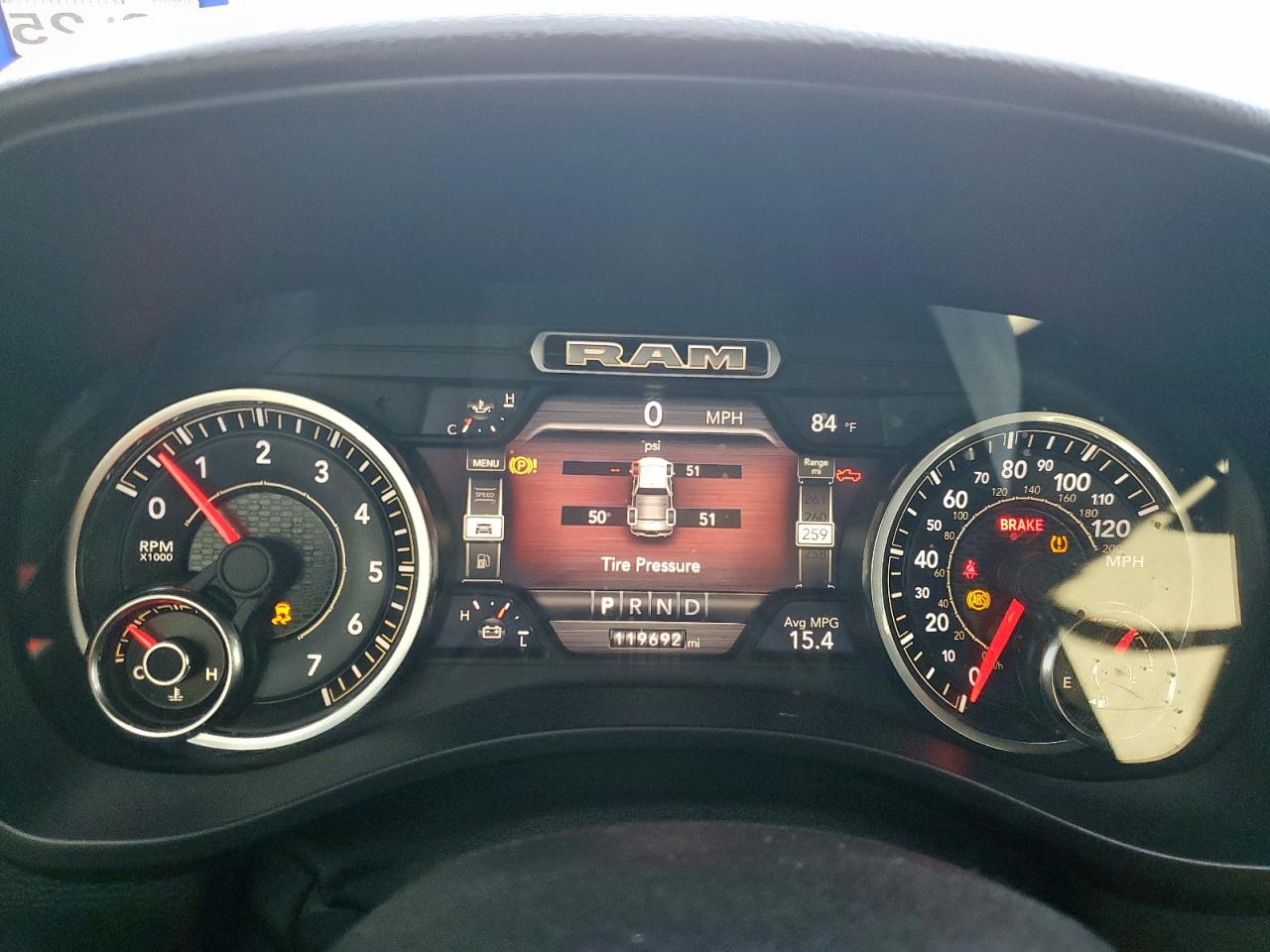 2019 Ram 1500 Big Horn/Lone Star VIN: 1C6SRFFT5KN856264 Lot: 65089125