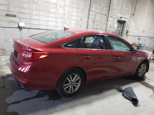  HYUNDAI SONATA 2016 Czerwony