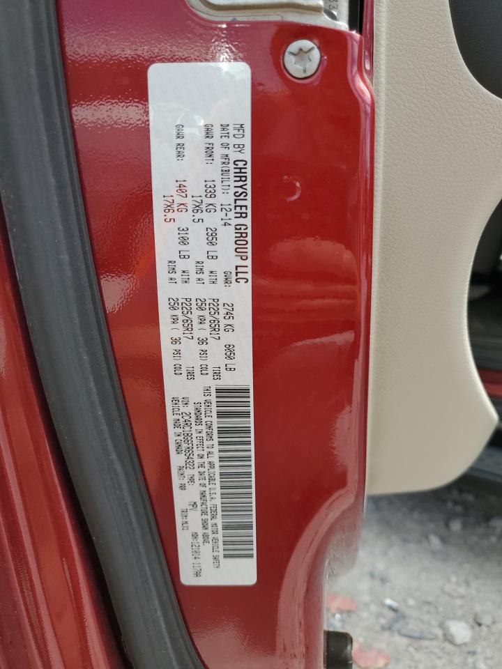 2015 Chrysler Town & Country Touring VIN: 2C4RC1BG6FR654322 Lot: 65325695