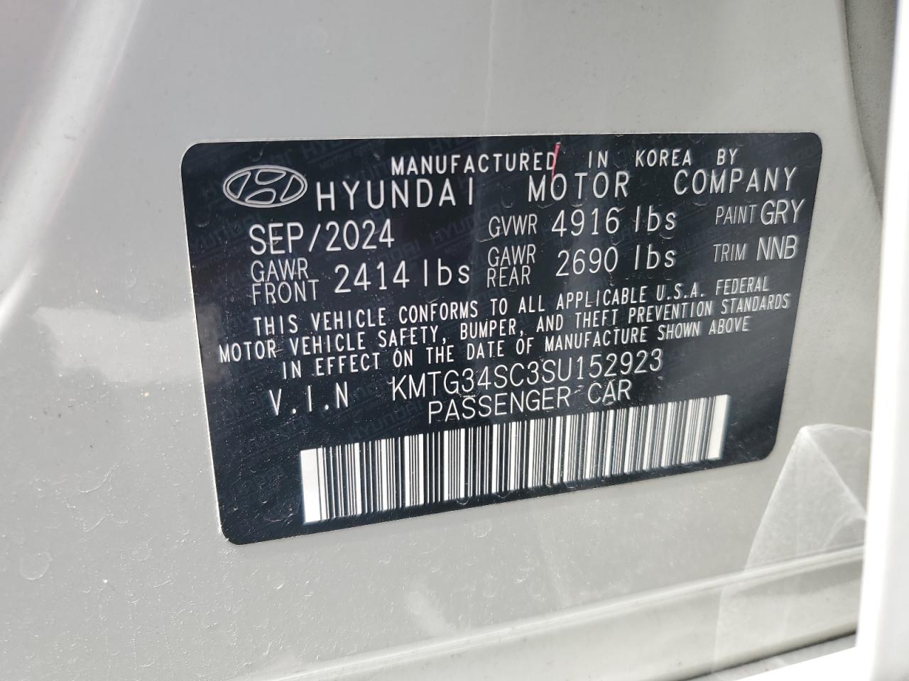 2025 Genesis G70 Base VIN: KMTG34SC3SU152923 Lot: 64540605