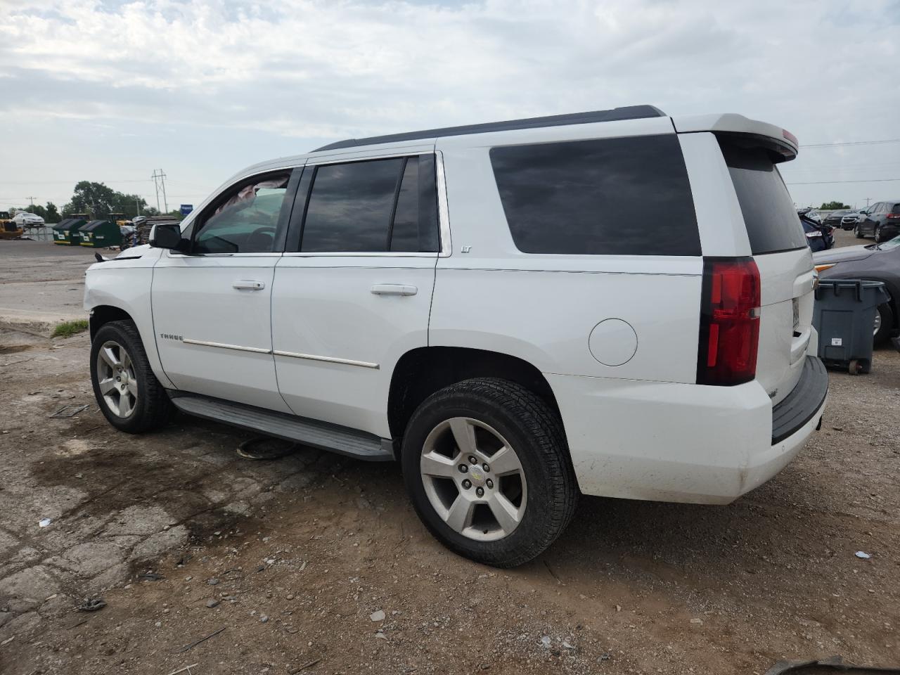 2015 Chevrolet Tahoe K1500 Lt white suv gas 1GNSKBKC5FR105523 photo #3