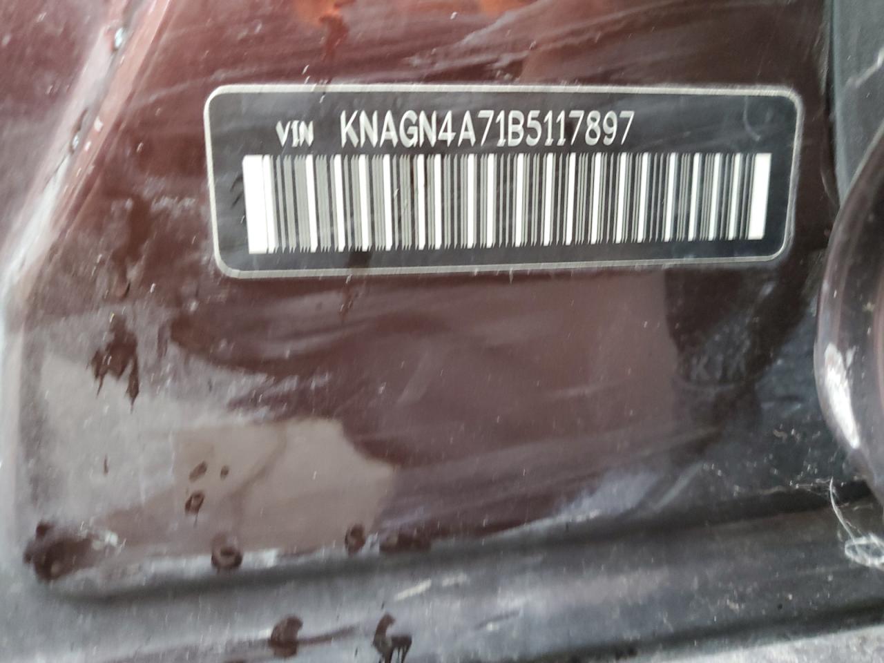 2011 Kia Optima Ex VIN: KNAGN4A71B5117897 Lot: 64941745