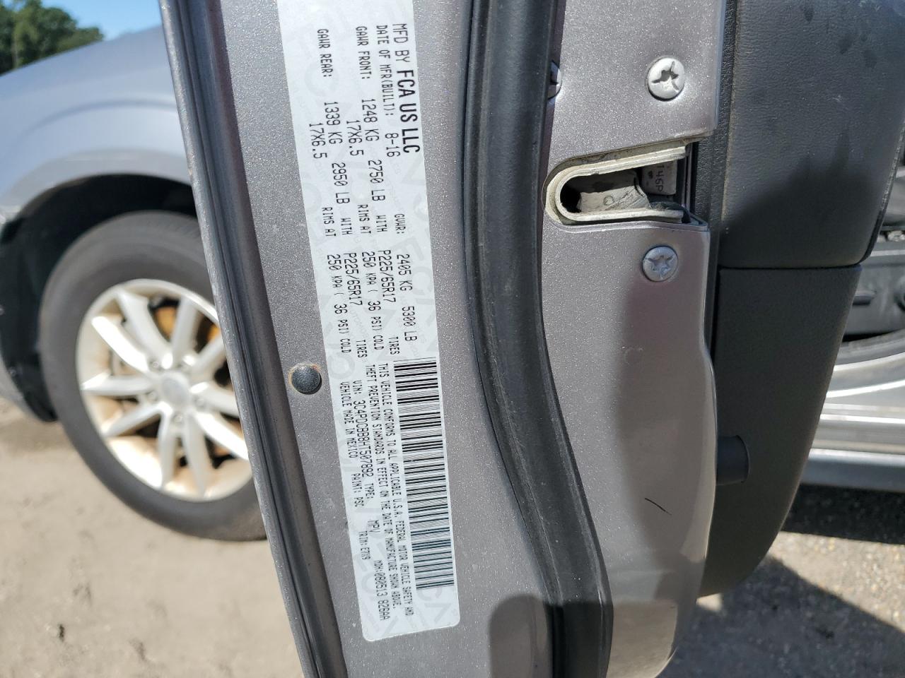 2017 Dodge Journey Sxt VIN: 3C4PDCBB8HT507892 Lot: 64559825