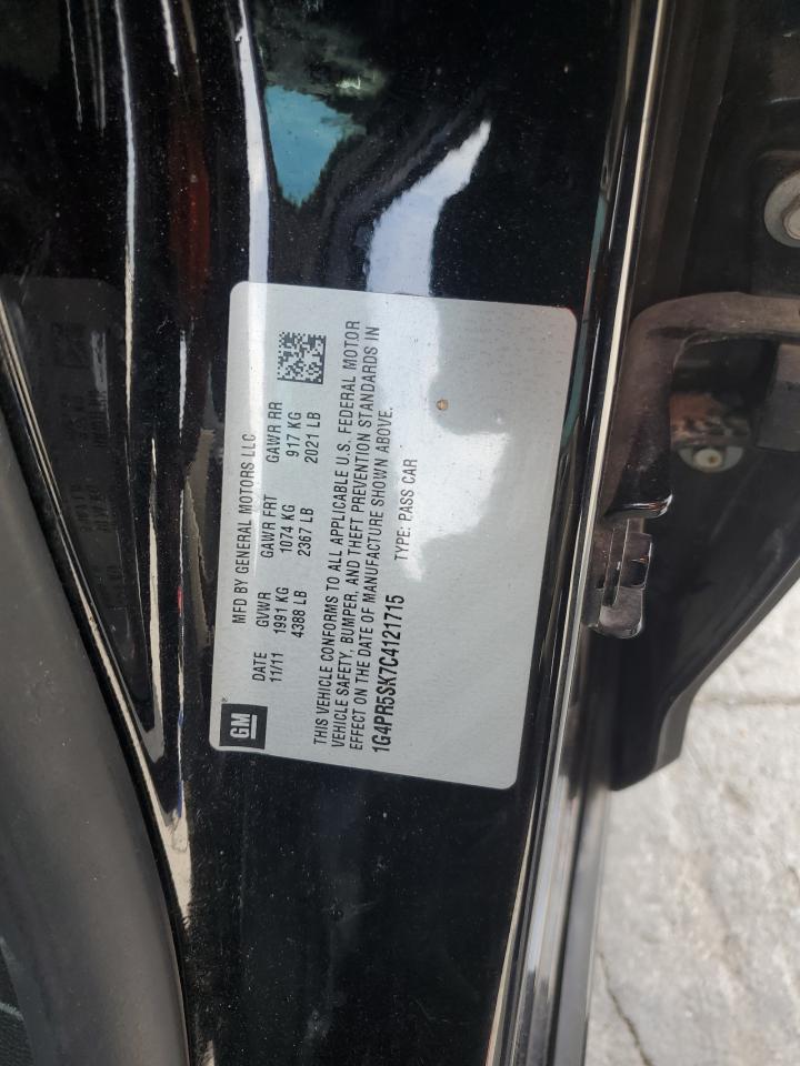 2012 Buick Verano Convenience VIN: 1G4PR5SK7C4121715 Lot: 64183305