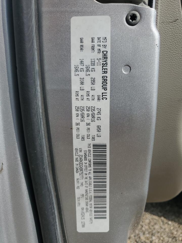 2011 Dodge Grand Caravan Mainstreet VIN: 2D4RN3DGXBR752771 Lot: 65128155