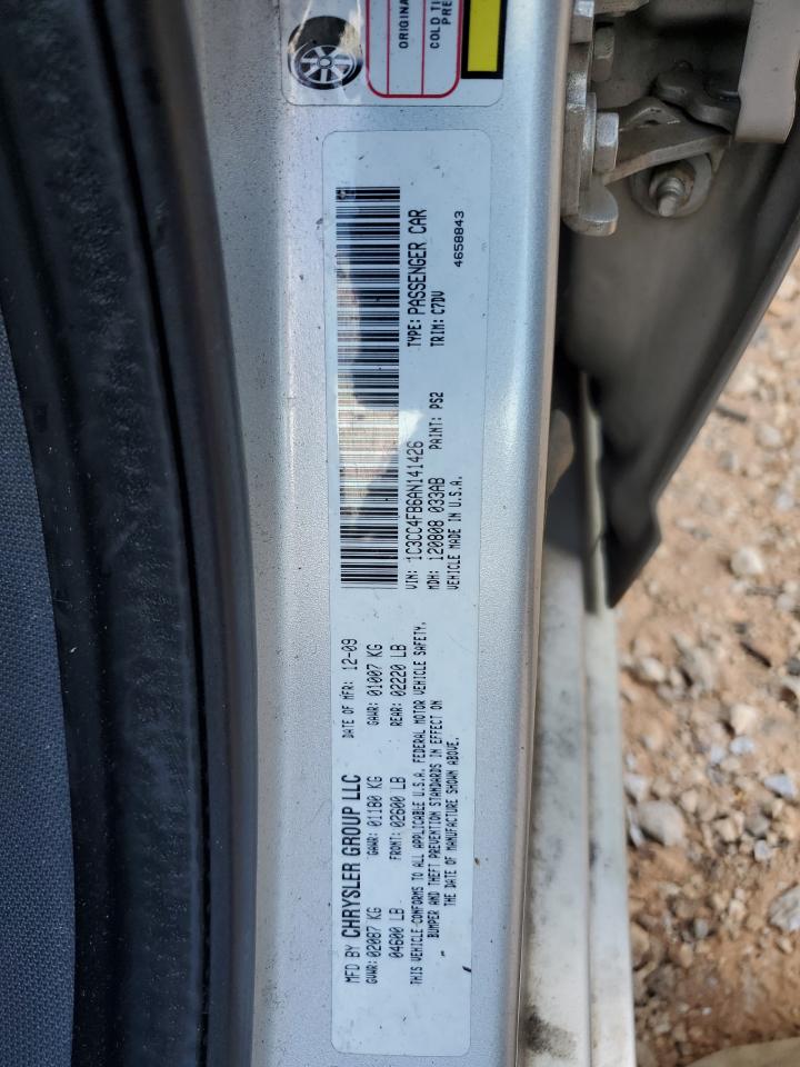 2010 Chrysler Sebring Touring VIN: 1C3CC4FB6AN141426 Lot: 64523605