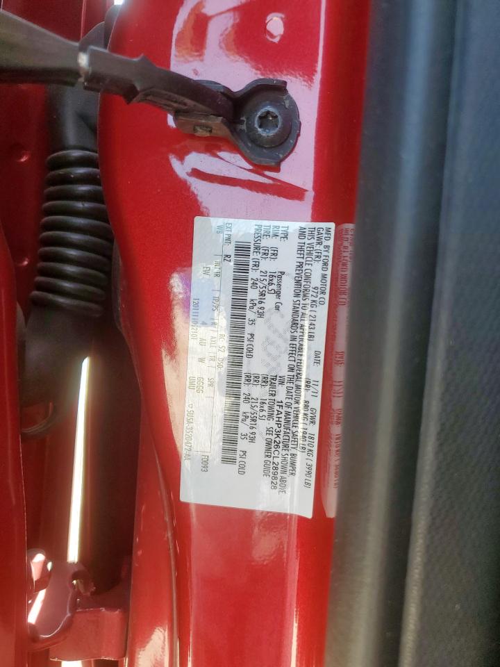 2012 Ford Focus Se VIN: 1FAHP3K26CL289828 Lot: 65255685