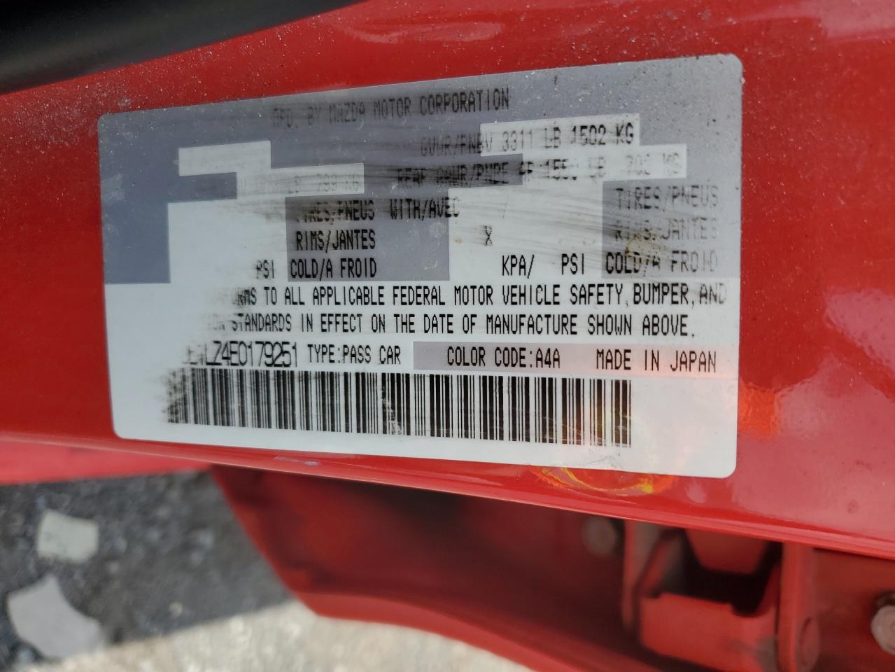 2014 Mazda Mazda2 Touring VIN: JM1DE1LZ4E0179251 Lot: 63287575