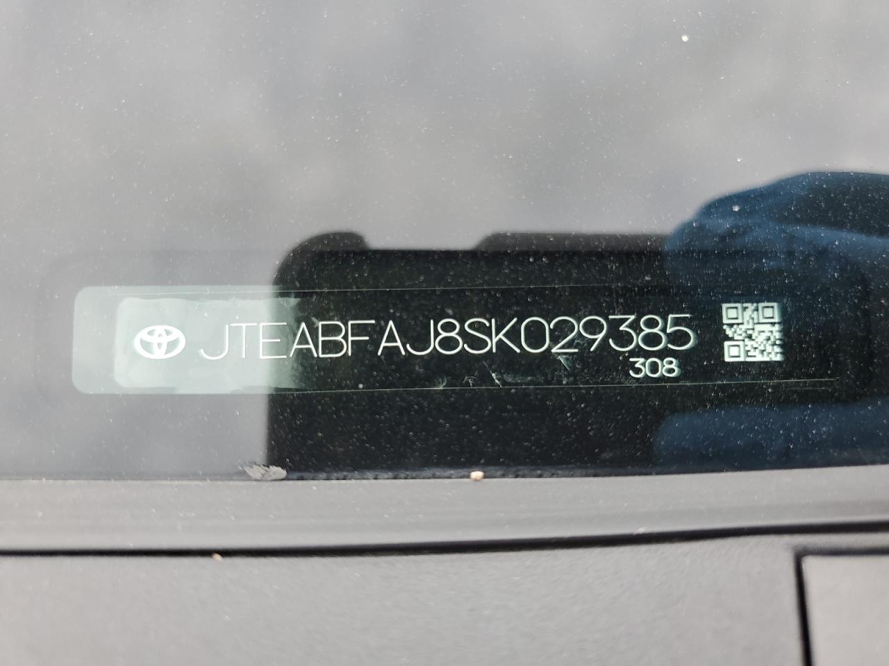 2025 Toyota Land Cruiser Base VIN: JTEABFAJ8SK029385 Lot: 64272935