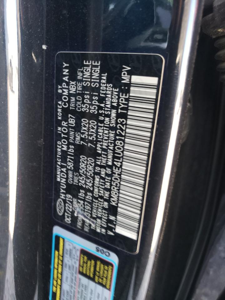 2020 Hyundai Palisade Limited VIN: KM8R5DHE4LU081223 Lot: 65061615