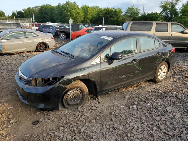  HONDA CIVIC 2012 Black
