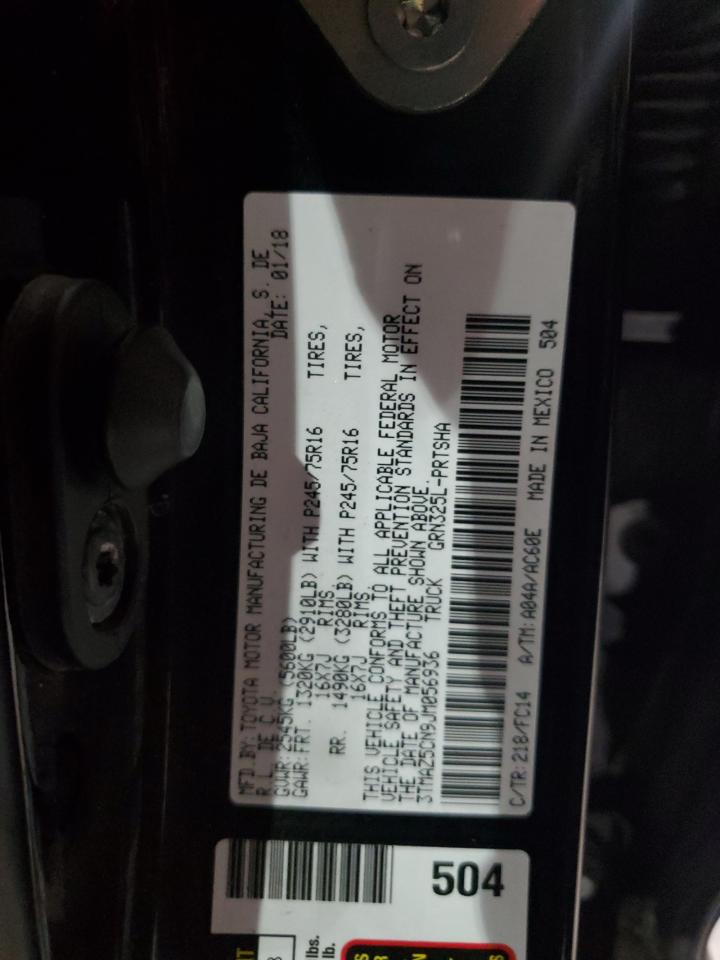 2018 Toyota Tacoma Double Cab VIN: 3TMAZ5CN9JM056936 Lot: 64932865