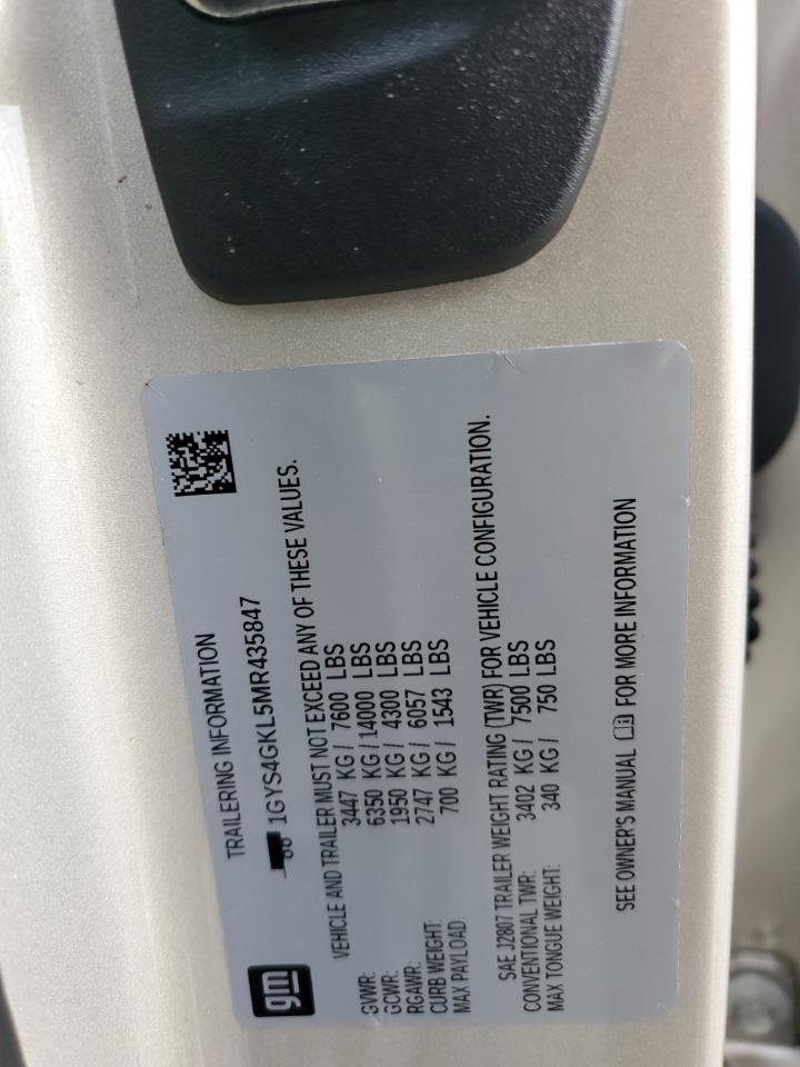 2021 Cadillac Escalade Sport Platinum VIN: 1GYS4GKL5MR435847 Lot: 63283435