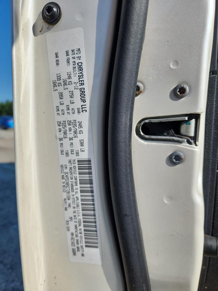 2012 Dodge Journey Se VIN: 3C4PDCAB5CT281594 Lot: 65838995