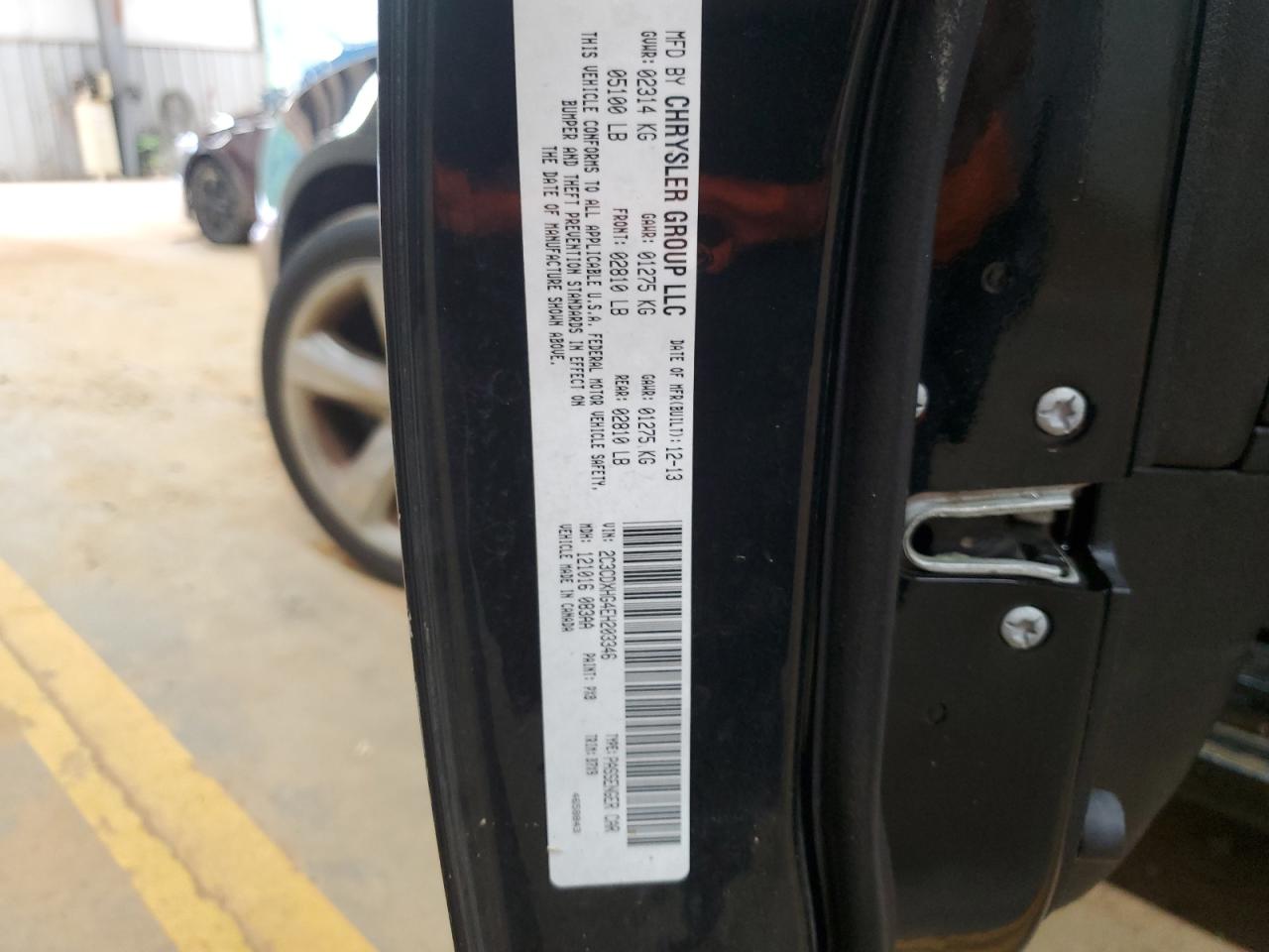 2014 Dodge Charger Sxt VIN: 2C3CDXHG4EH203346 Lot: 64576355