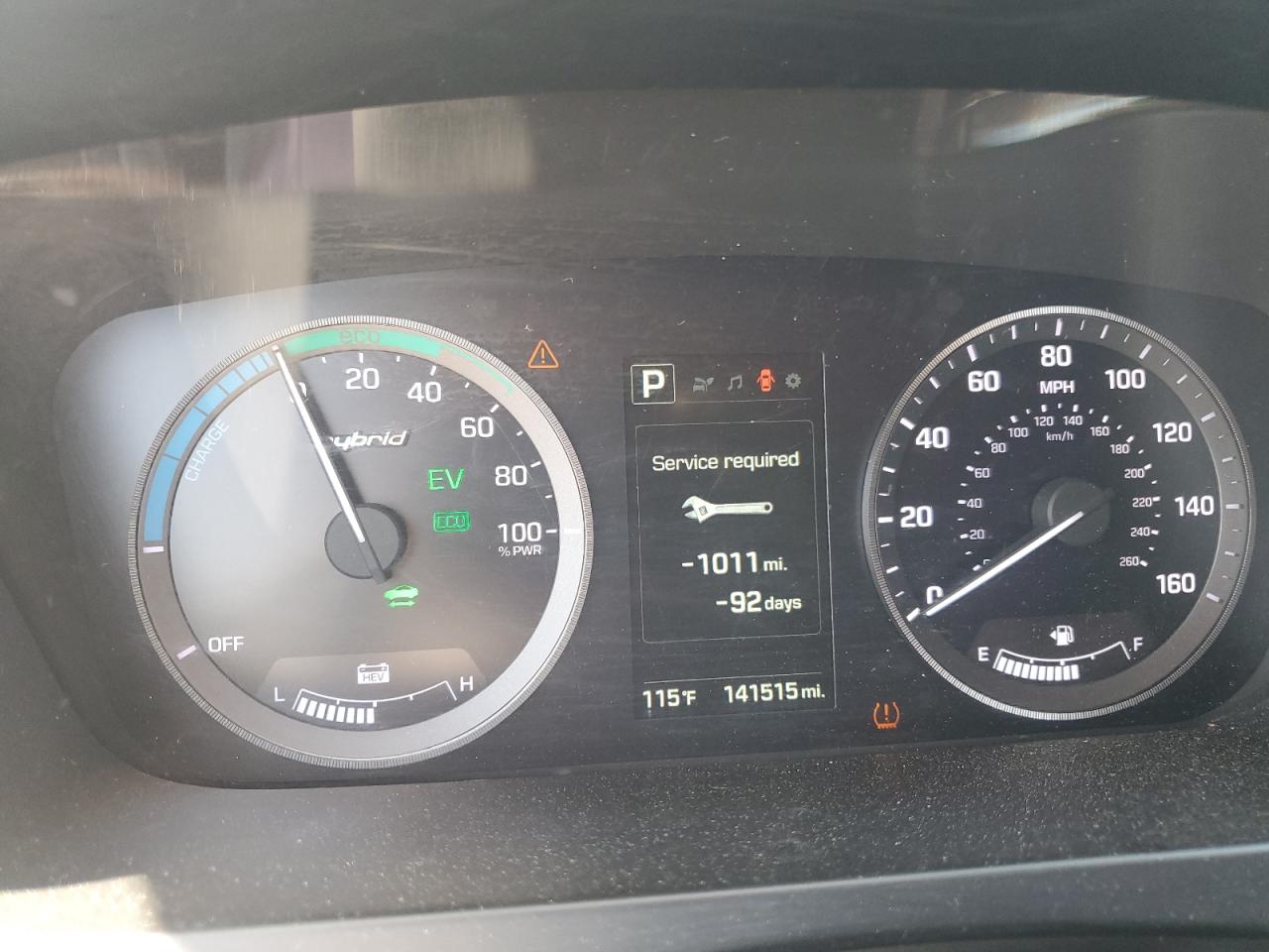 2016 Hyundai Sonata Hybrid VIN: KMHE24L1XGA011387 Lot: 64663695