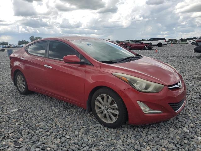  HYUNDAI ELANTRA 2015 Czerwony