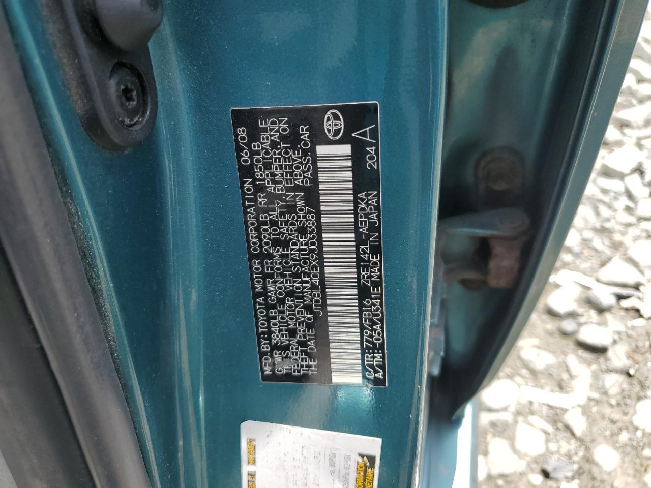 2009 Toyota Corolla Base VIN: JTDBL40EX9J033887 Lot: 63650435