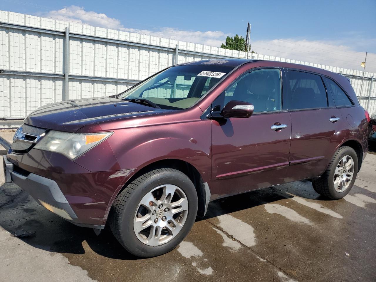 2007 Acura Mdx VIN: 2HNYD28277H536940 Lot: 64902335