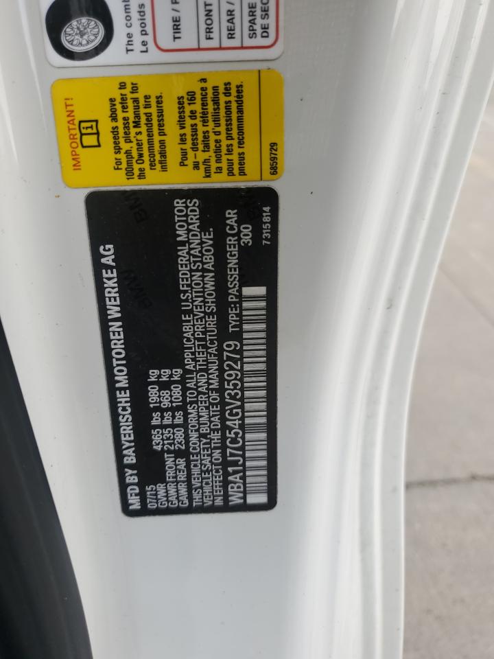 2016 BMW M235I VIN: WBA1J7C54GV359279 Lot: 63800845