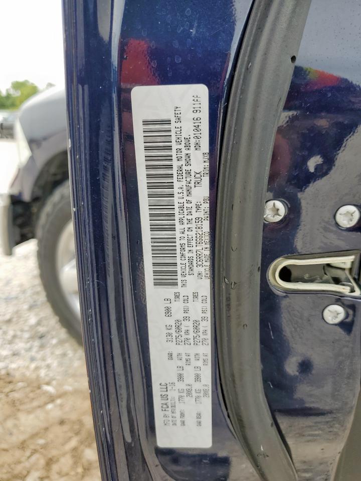 2016 Ram 1500 Slt VIN: 3C6RR7LT6GG218159 Lot: 65373465