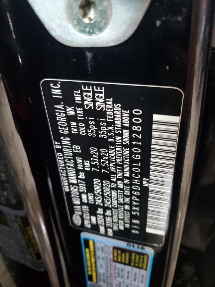 2020 Kia Telluride S VIN: 5XYP6DHC0LG012800 Lot: 65228595