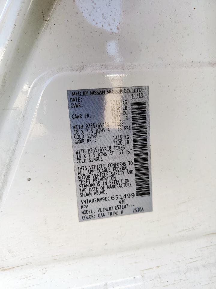 5n1ar2mm9ec651499 5N1AR2MM9EC651499 2014 Nissan Pathfinder S