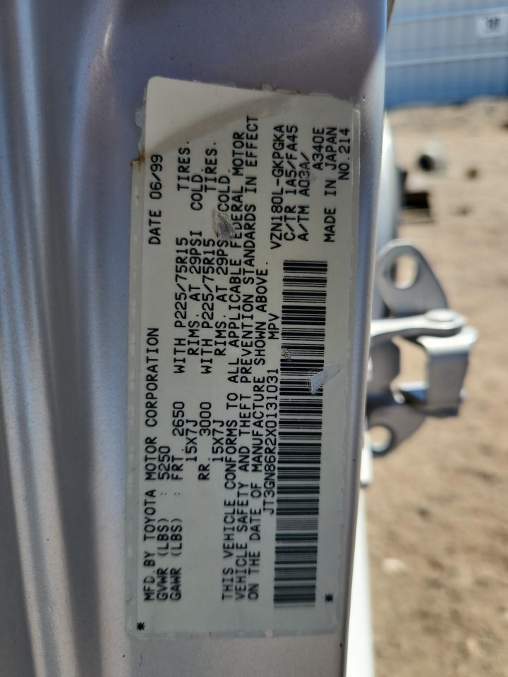 1999 Toyota 4Runner Sr5 VIN: JT3GN86R2X0131031 Lot: 64083745