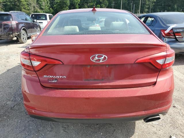  HYUNDAI SONATA 2017 Czerwony