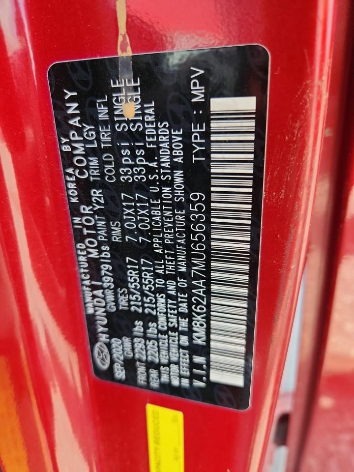 km8k62aa7mu656359 KM8K62AA7MU656359 2021 Hyundai Kona Sel Plus