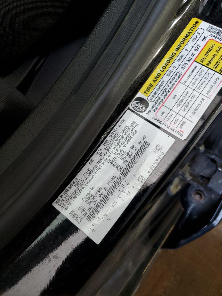 3FADP4BJ5GM146742 2016 Ford Fiesta Se