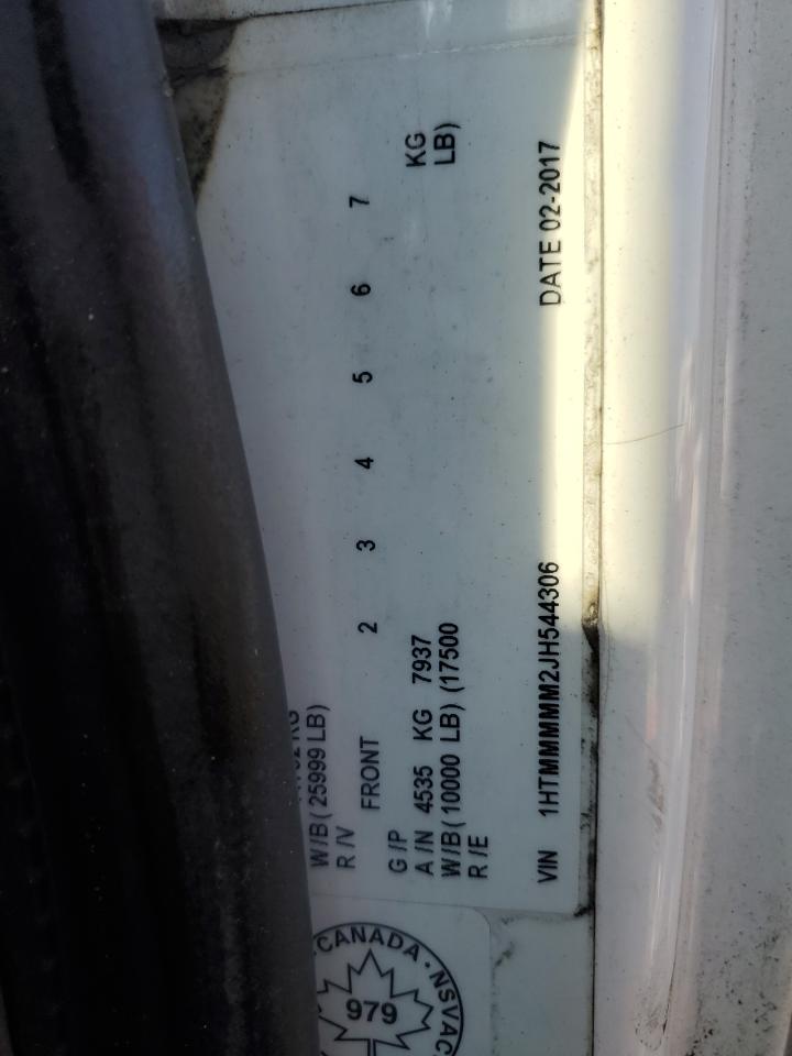 2018 International 4000 4300 VIN: 1HTMMMMM2JH544306 Lot: 62018435