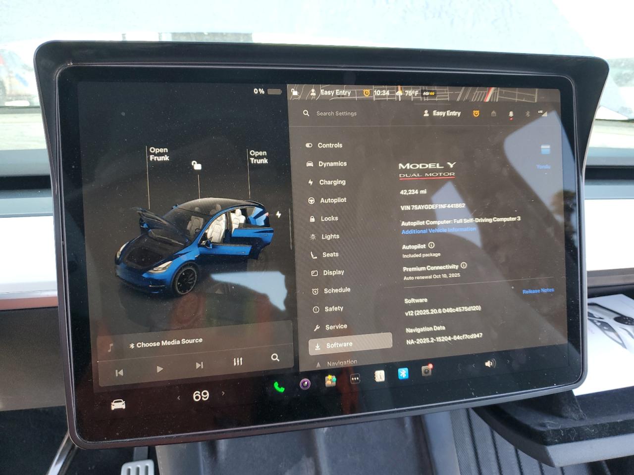 2022 Tesla Model Y VIN: 7SAYGDEF1NF441862 Lot: 65340755