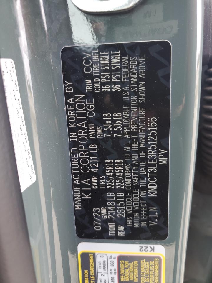 2024 Kia Niro Sx VIN: KNDCT3LE3R5125166 Lot: 65085895