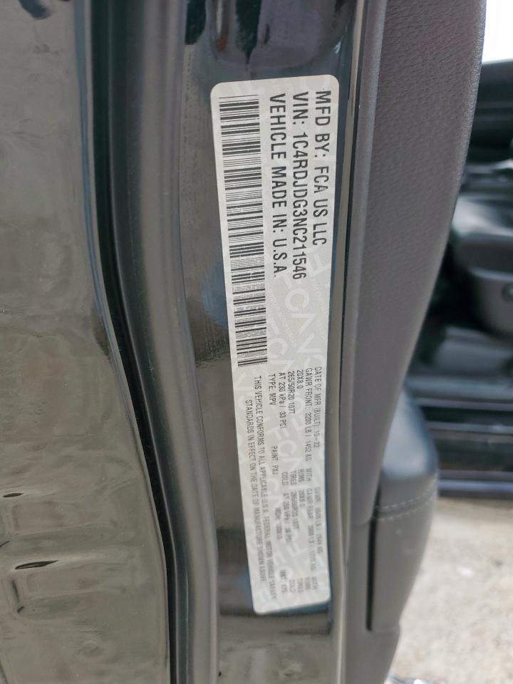 2022 Dodge Durango Gt VIN: 1C4RDJDG3NC211546 Lot: 62892835