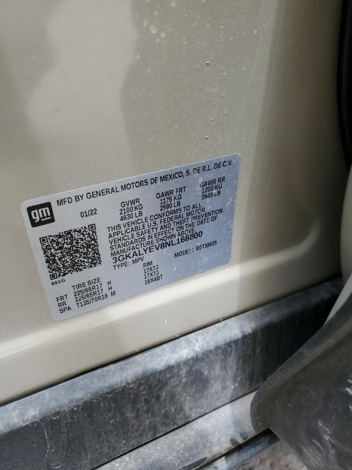 2022 GMC Terrain At4 VIN: 3GKALYEV8NL166800 Lot: 65704245