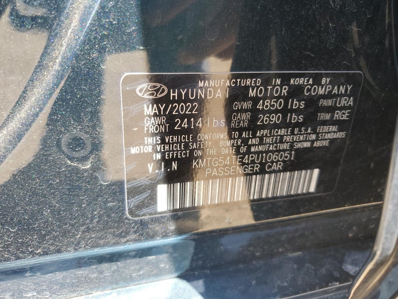 2023 Genesis G70 Base VIN: KMTG54TE4PU106051 Lot: 62928395