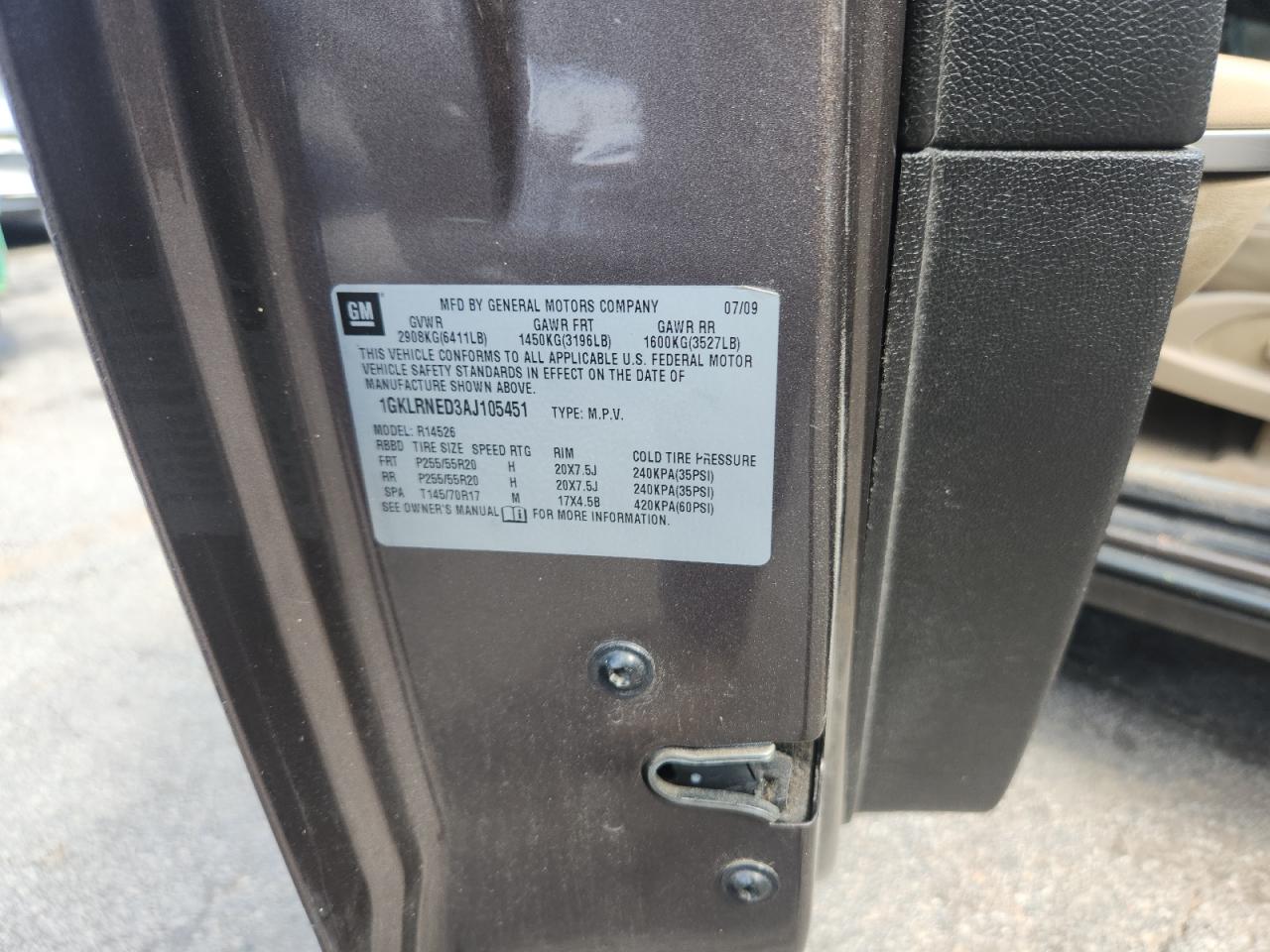 1gklrned3aj105451 1GKLRNED3AJ105451 2010 GMC Acadia Slt-2
