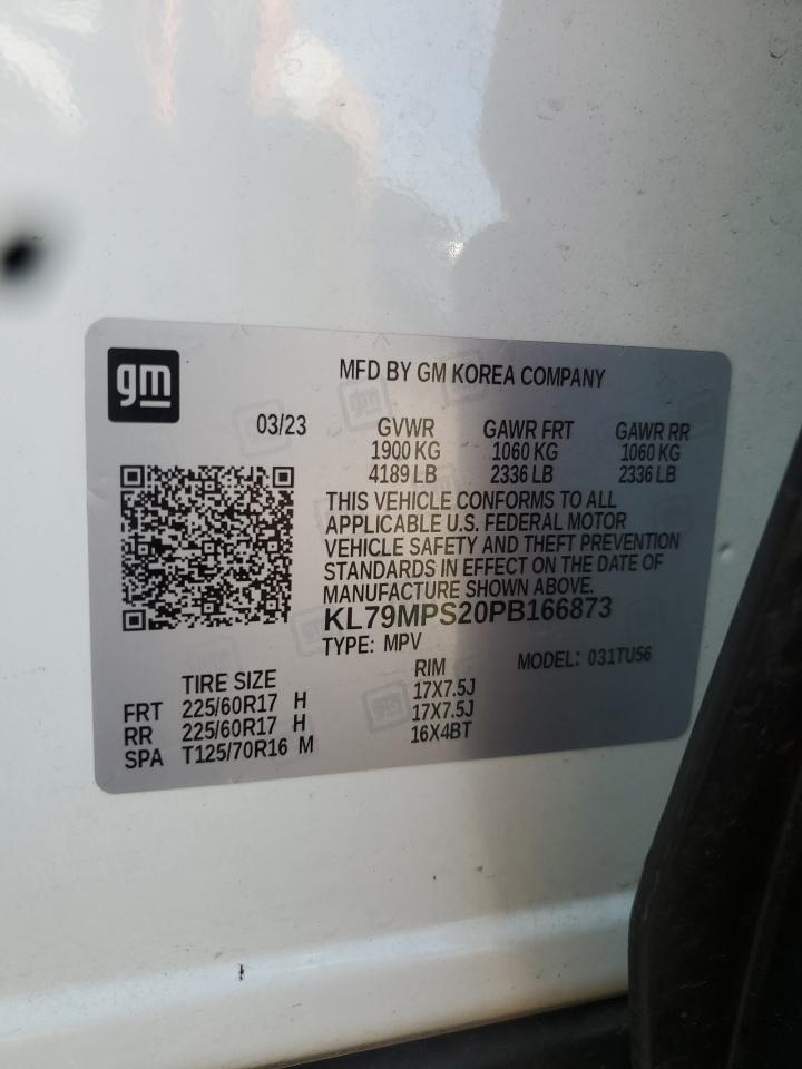 2023 Chevrolet Trailblazer Lt VIN: KL79MPS20PB166873 Lot: 64984725