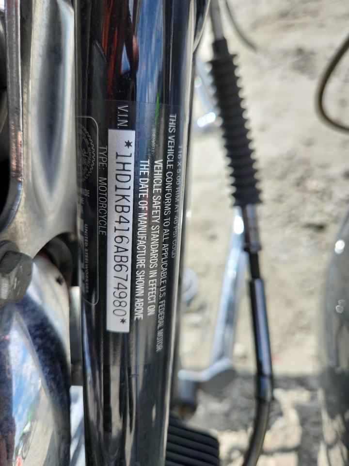 2010 Harley-Davidson Flhx VIN: 1HD1KB416AB674980 Lot: 66703485