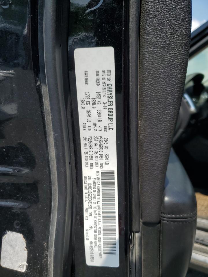2014 Dodge Durango Limited VIN: 1C4RDJDG2EC481531 Lot: 64544095
