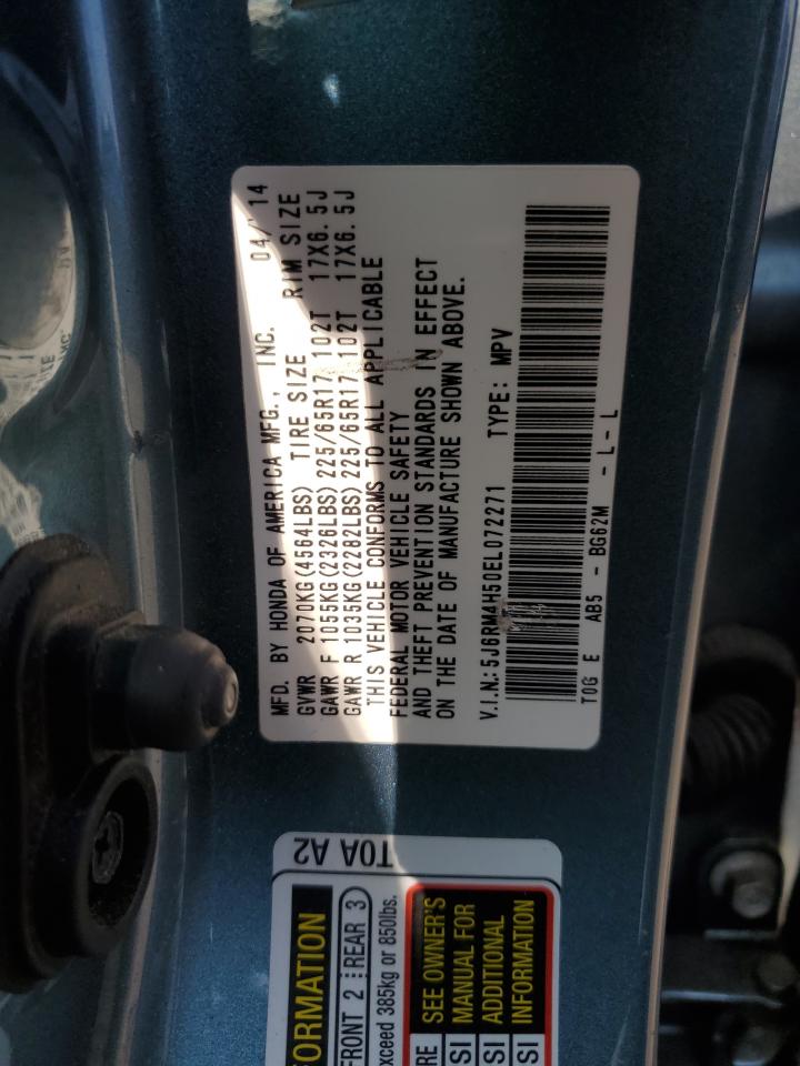 2014 Honda Cr-V Ex VIN: 5J6RM4H50EL072271 Lot: 64997355